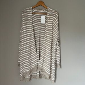 Soft Surroundings Open Knit‎ Long Cardigan Sweater Size 1X NWT